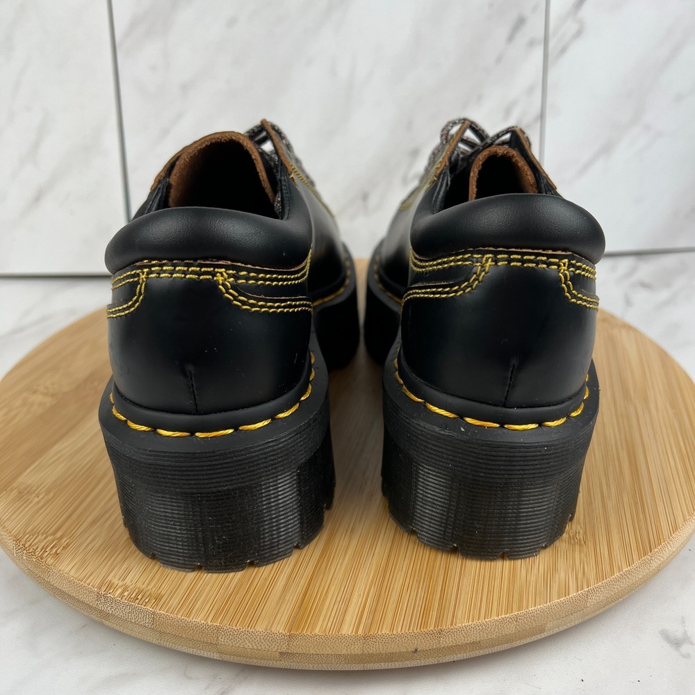 Dr. Doc Martens Collier Bex Womens Size 6 Black Leather Platform Shoes - Picture 2 of 15